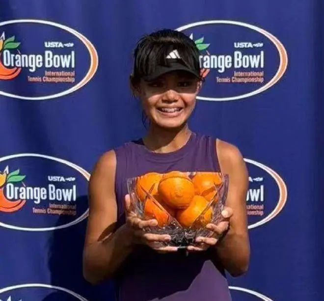 15岁网球新星吴易昺斩获中国首个橘子碗U18冠军 创青少年赛事纪录